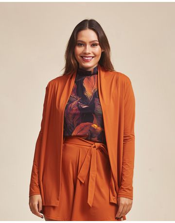 Cardigan - Laranja Escuro