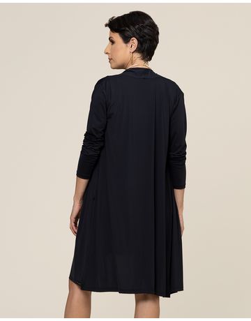 Cardigan midi - Preto
