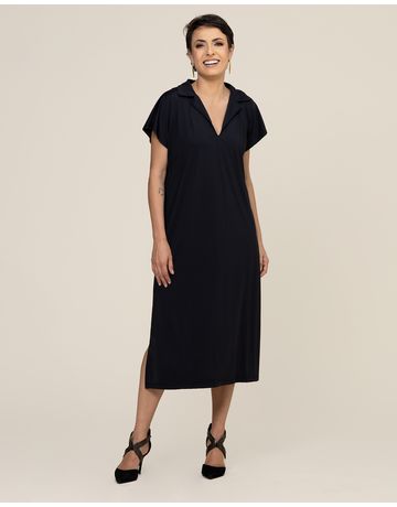 Vestido chemise - Preto