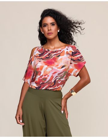 Blusa manga curta - Falésias