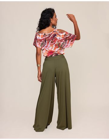 Calça pantalona - Alcaparra