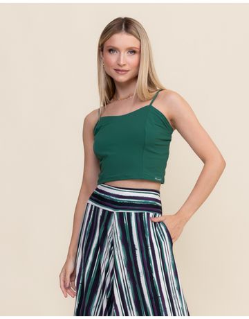 Blusa cropped - Verde Real