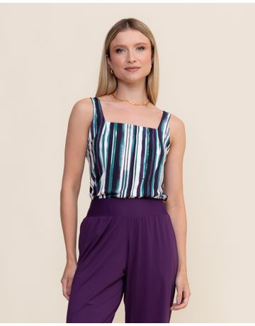 Blusa decote quadrado - Rio Sereno