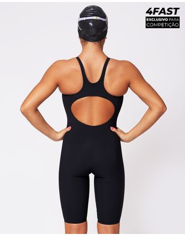 Traje de natação para competição 4Fast - Preto