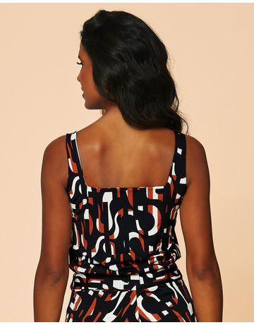 Blusa decote quadrado - Arte Moderna