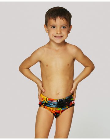 Sunga de natação infantil - Vitória Tropical