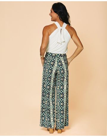Calça Wide - Mosaico Real