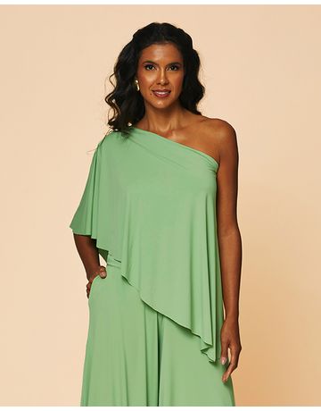Blusa Ombro Só - Creme de Sálvia