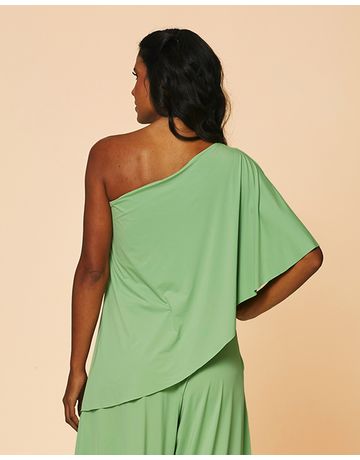Blusa Ombro Só - Creme de Sálvia