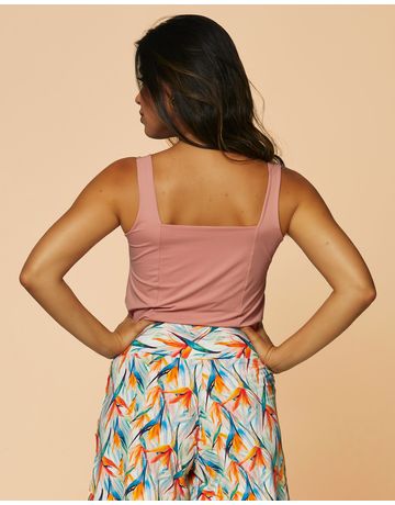 Blusa Decote Quadrado - Matelassê