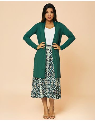 Cardigan midi - Natureza