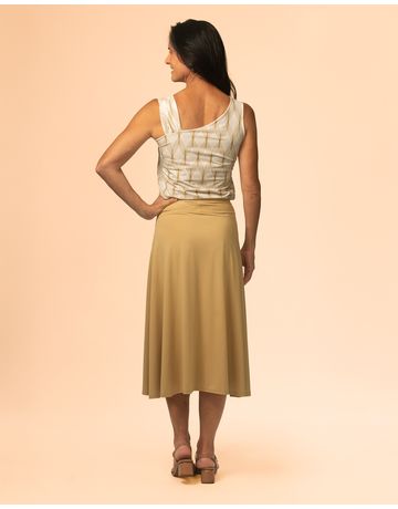 Saia midi  -  Camelo