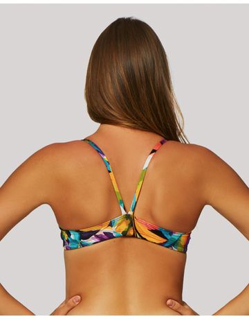 Top sunquíni de natação Fab alças finas em V - Beleza Atlética
