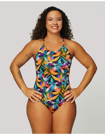 Maiô de natação Shape alças finas em U - Beleza Atlética