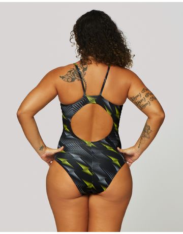 Maiô de natação Shape alças finas em U - Hero