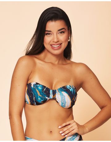 Top biquíni tomara que caia - Safira