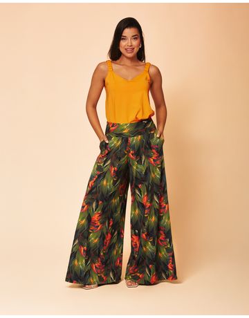 Calça Pantalona - Esmeralda