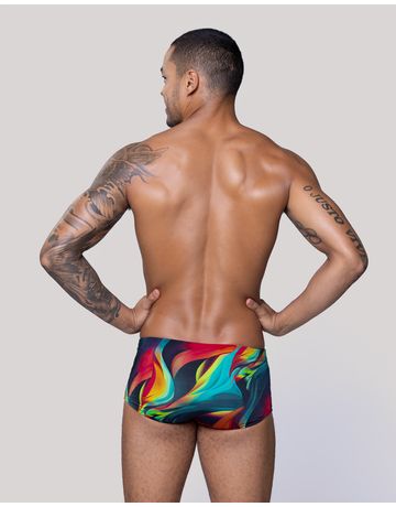 SO Square Leg Swimsuit - Flame