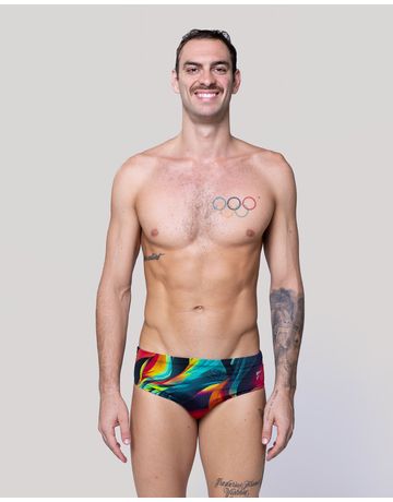 SA Brief Swimsuit - Flame