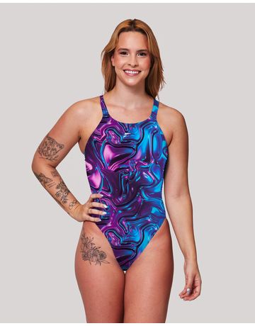 Cavado High Waist Cut Wide Straps Swimsuit - Movement