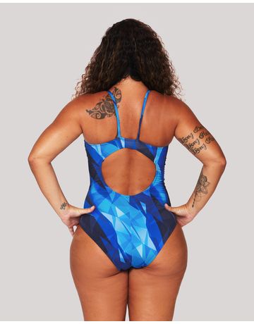 Maiô de natação Shape alças finas em U - Glacial