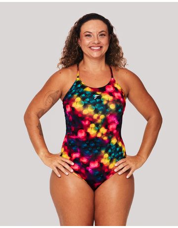Maiô de natação Shape alças finas em U - Lumina