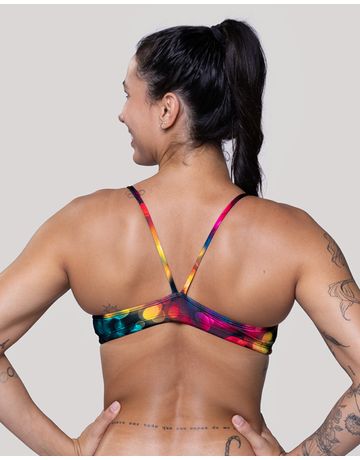 Top sunquíni de natação Fab alças finas em V - Lumina