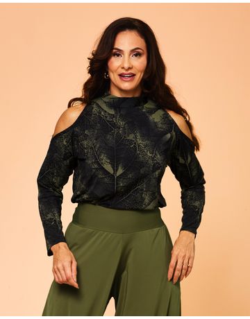 Blusa Manga Longa V no Braço - Refúgio