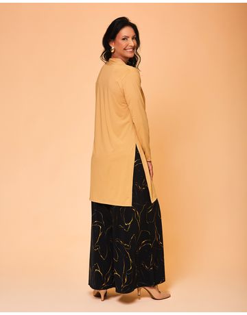 Cardigan midi - Camelo