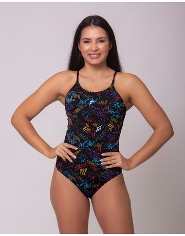 Maiô de natação Shape alças finas em U - Street