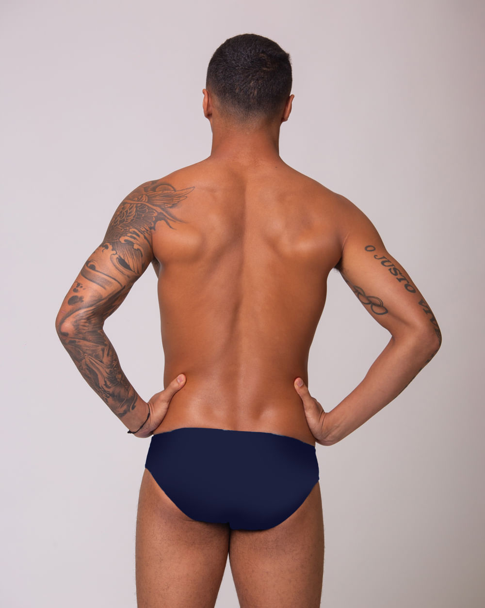 SX Euro Brief Swimsuit - Navy | Fabiola Molina