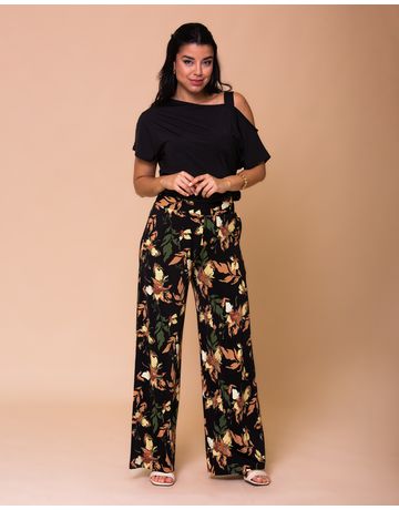 Blusa Decote Assimétrico 1 Alça - Preto