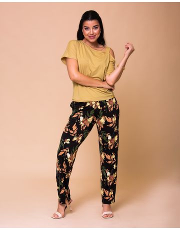Blusa Decote Assimétrico 1 Alça - Camelo