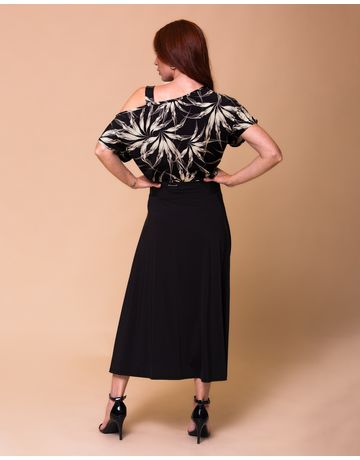 Saia Midi  - Preto