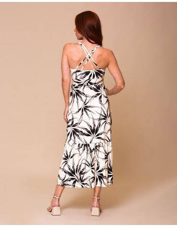 Vestido Midi Alça Cruzada - Dia