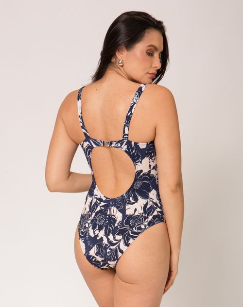 Maiô Body Drapeado na Frente - Jasmim